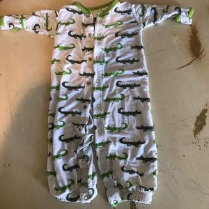 Kickee Pants Print Layette Gown Size NB